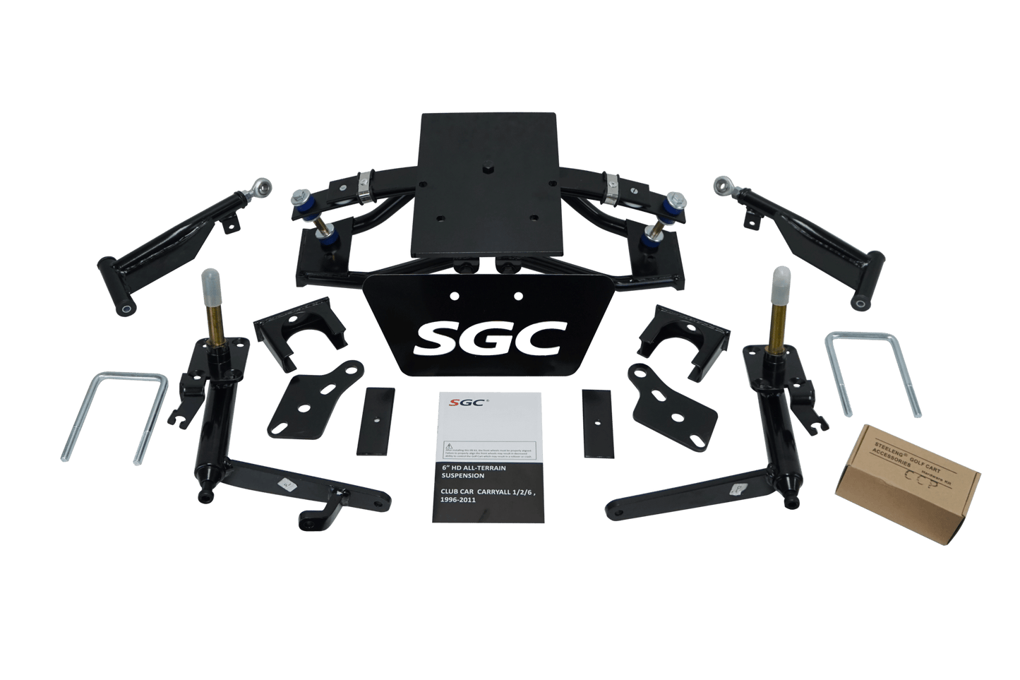 LKPR06 – SGC Lift Kit – 6” Heavy Duty Double A-Arm Suspension for Club Car Carryall/Villager (1996-2011)
