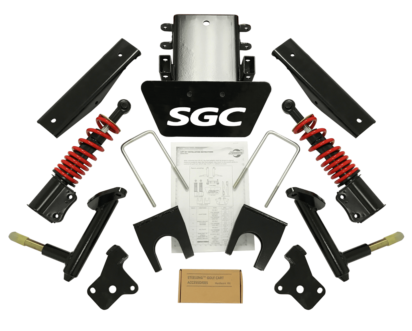 LKRX02 – SGC Lift Kit – 6″ Heavy Duty Built-In Coil-Over Shock A-Arm for EZGO RXV (2008-2013) Elec/Gas