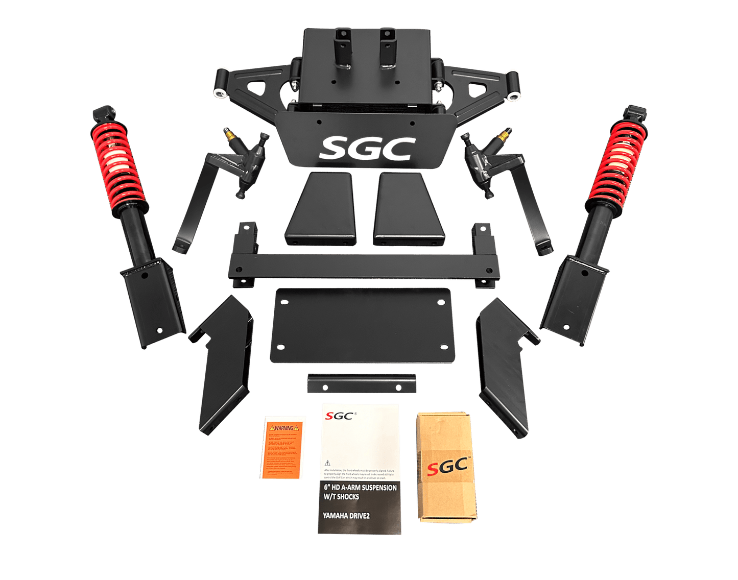 LKYM10 – SGC Lift Kit – 6″ A-Arm kit with Suspension Shocks for Yamaha Drive 2 (2017-up) Electric only
