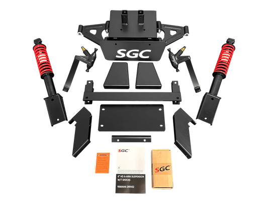 LKYM10 – SGC Lift Kit – 6″ A-Arm kit with Suspension Shocks for Yamaha Drive 2 (2017-up) Electric only