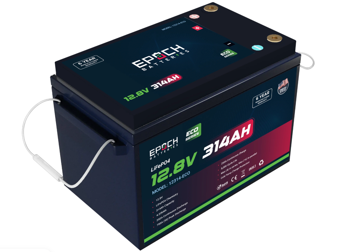 Epoch 12V 314Ah Eco Series LiFePO4 Battery